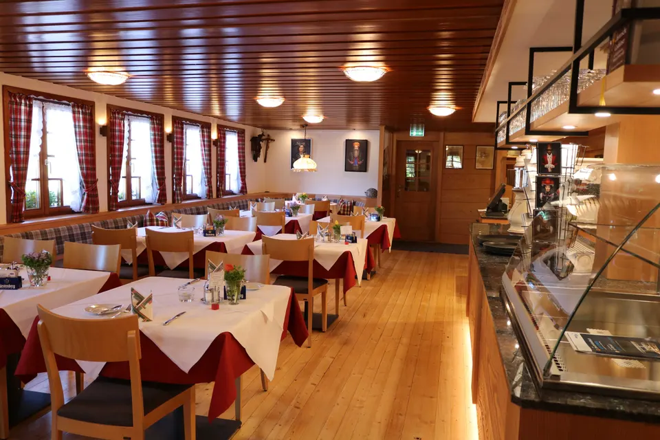 Dining room and cake counter